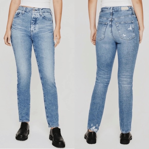 NWT Ag Adriano Goldschmied Alexxis Slim High Rise Vintage Jeans Contour Ag-Ed - Picture 1 of 13